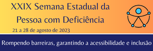 Logomarca da XXIX Semana da Pessoa com Deficiência do RS