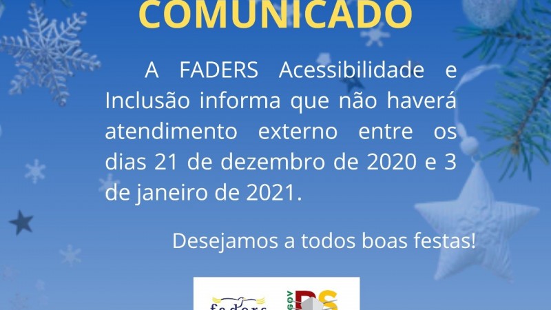 comunicado recesso fim de ano